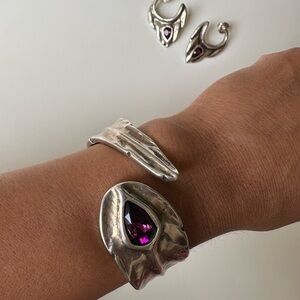 Uno de 50 Look At Me Sterling silver-plated Bracelet And Earrings Set